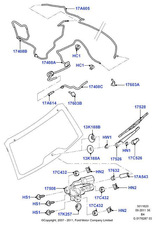 FORD 2 120 382 - Wiper Blade parts5.com