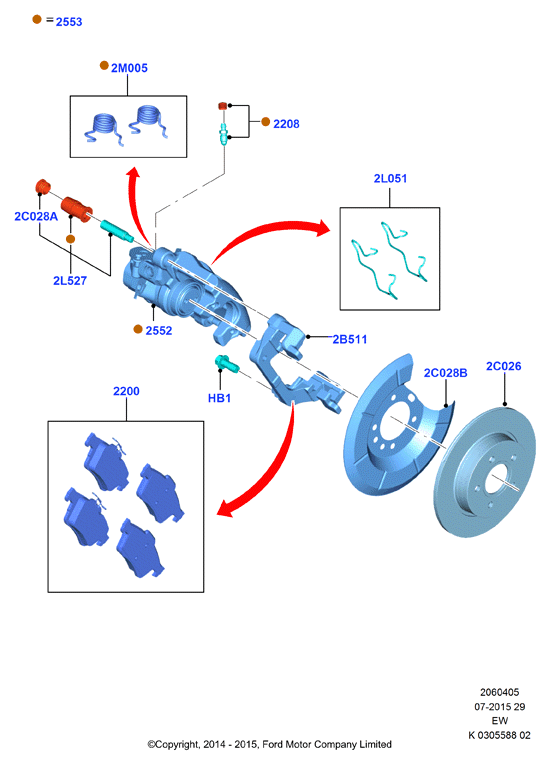 MAZDA 1809458 - Brake Pad Set, disc brake parts5.com