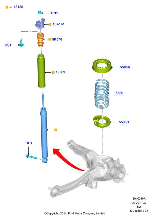 FORD 2068019 - Shock Absorber parts5.com