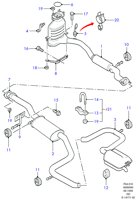 FORD 1 001 702 - Lambda Sensor parts5.com