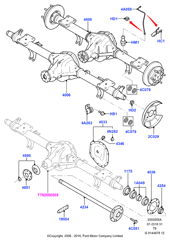 FORD 4479002 - Set rulment roata parts5.com