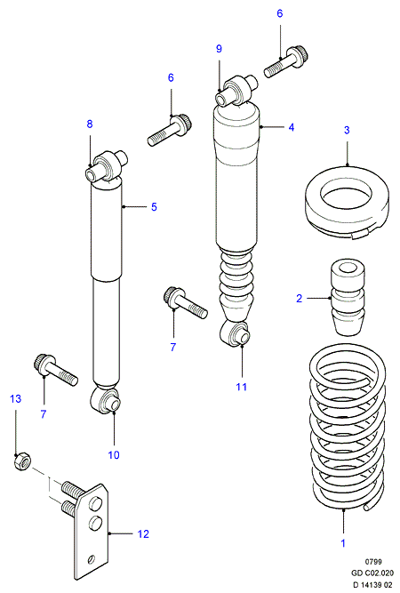 FORD 1141620 - Amortizor parts5.com