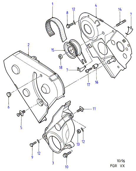 FORD 1762232 - Rola ghidare / conducere, curea distributie parts5.com