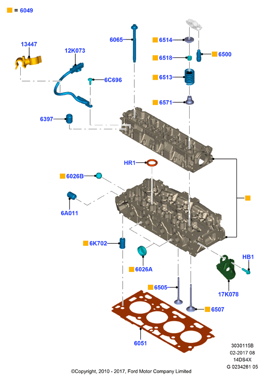 FORD 1487788 - Tappet / Rocker parts5.com