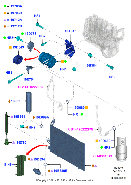 FORD 1 756 718 - Kondensaator,kliimaseade parts5.com