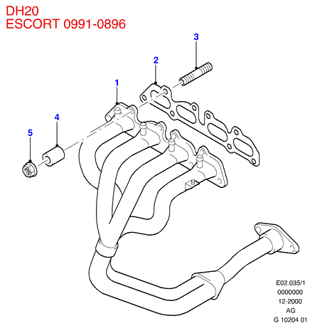 FORD 6084180 - Гайка, изпускателен колектор parts5.com