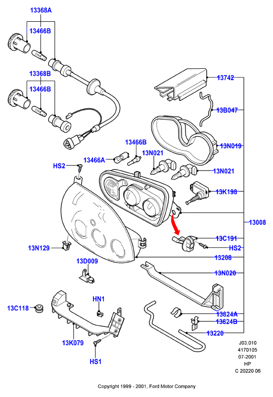 FORD 1 036 914 - Glühlampe, Nebelscheinwerfer parts5.com