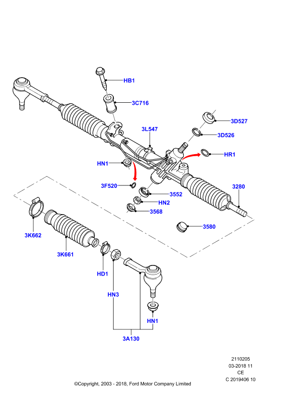 MAZDA 1020174 - Rótula barra de acoplamiento parts5.com