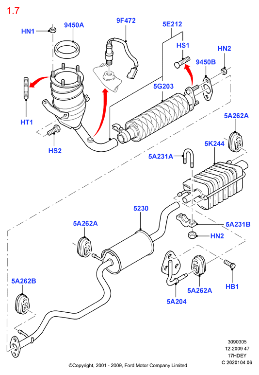 FORD 1022728 - Bearing Bush, stabiliser parts5.com