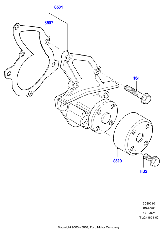 Auto Union 1 566 239 - Water Pump parts5.com