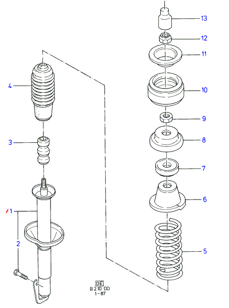 FORD 1627580 - Ochranná sada tlmiča proti prachu parts5.com