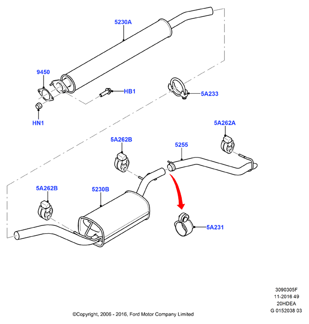 FORD 6 518 101 - Nakrętka parts5.com