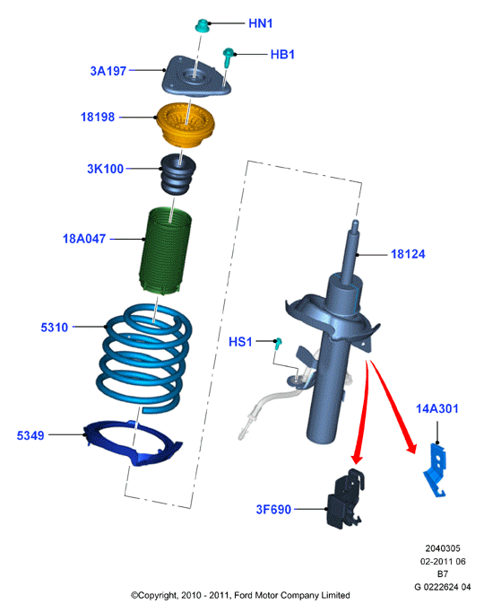 FORD 2084212 - Rulment sarcina suport arc parts5.com