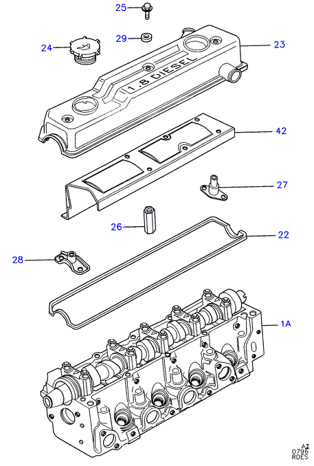 FORD 1 644 647 - Rõngastihend,klapisäär parts5.com