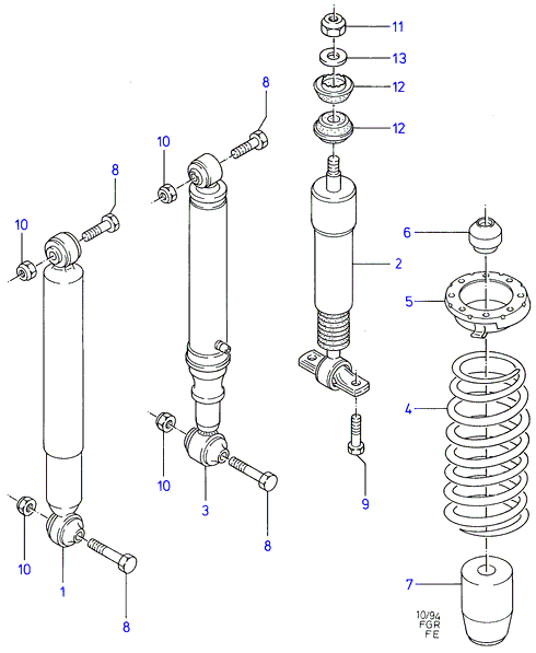 FORD 7264097 - Dust Cover Kit, shock absorber parts5.com