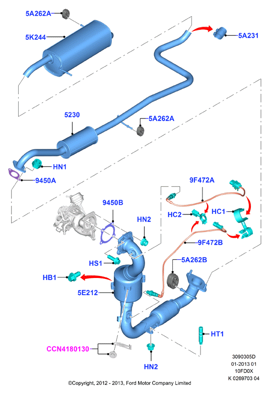 FORD 1773164 - Αισθητήρας λάμδα parts5.com