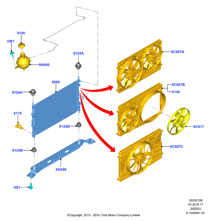 FORD 5193938 - Buson,vas expansiune parts5.com