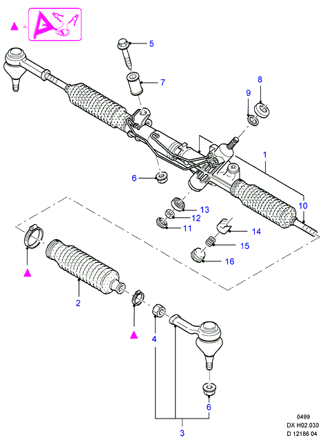 Rover 404 5250 - Ansamblu burduf, directie parts5.com