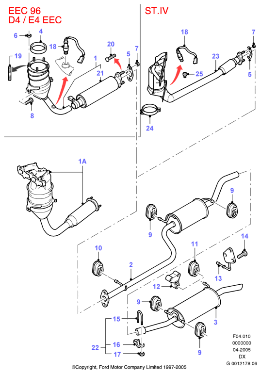 FORD 1079578 - Gasket, exhaust pipe parts5.com