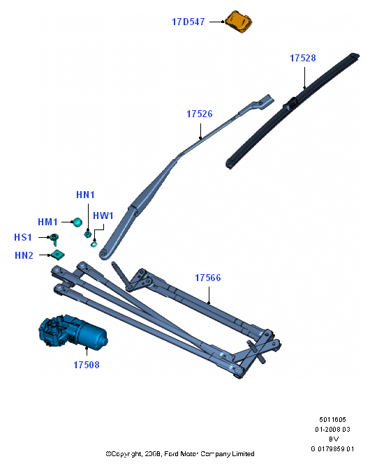 FORD 1680504 - Wiper Blade parts5.com