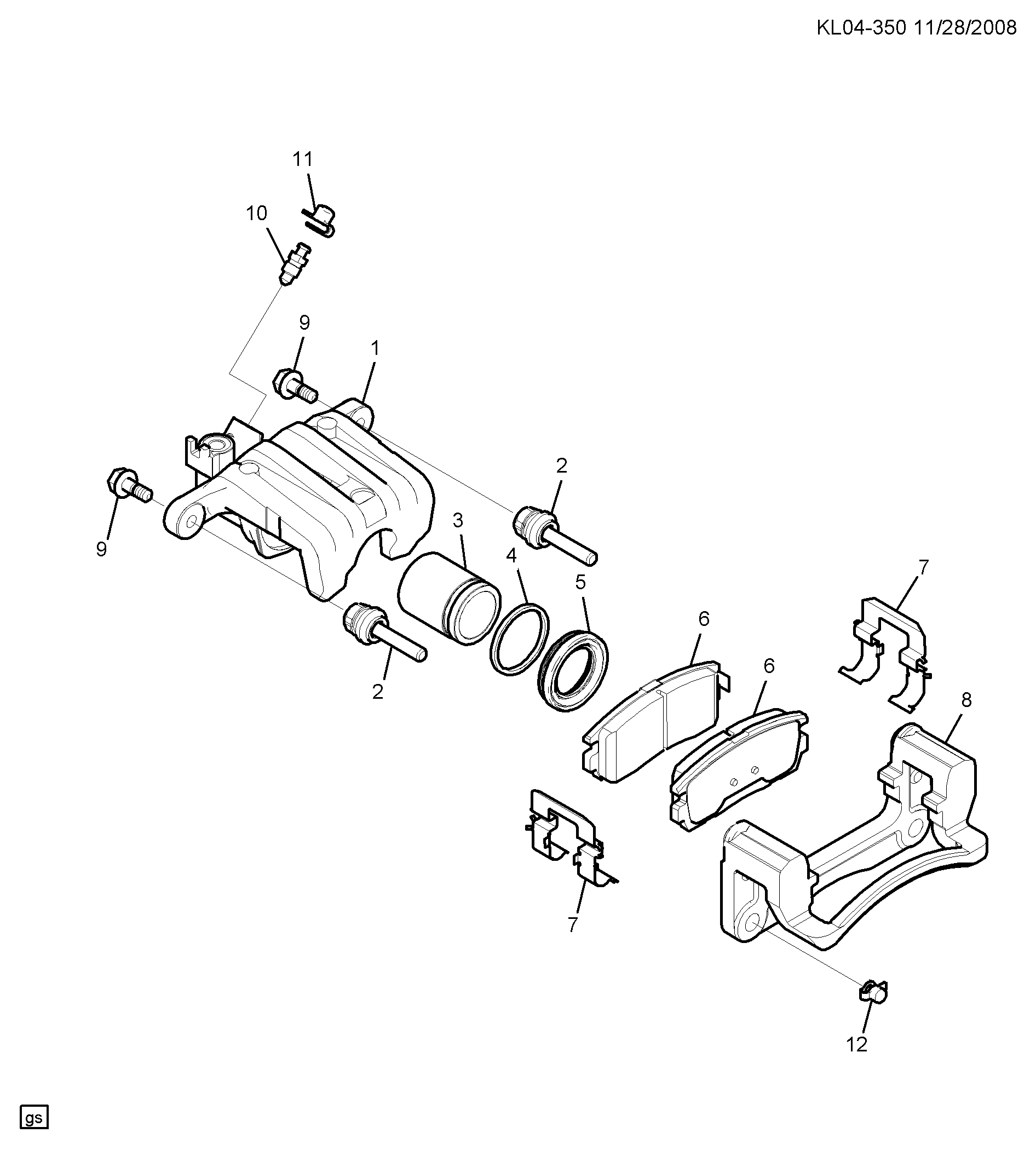 GMC 96626076 - Set placute frana,frana disc parts5.com