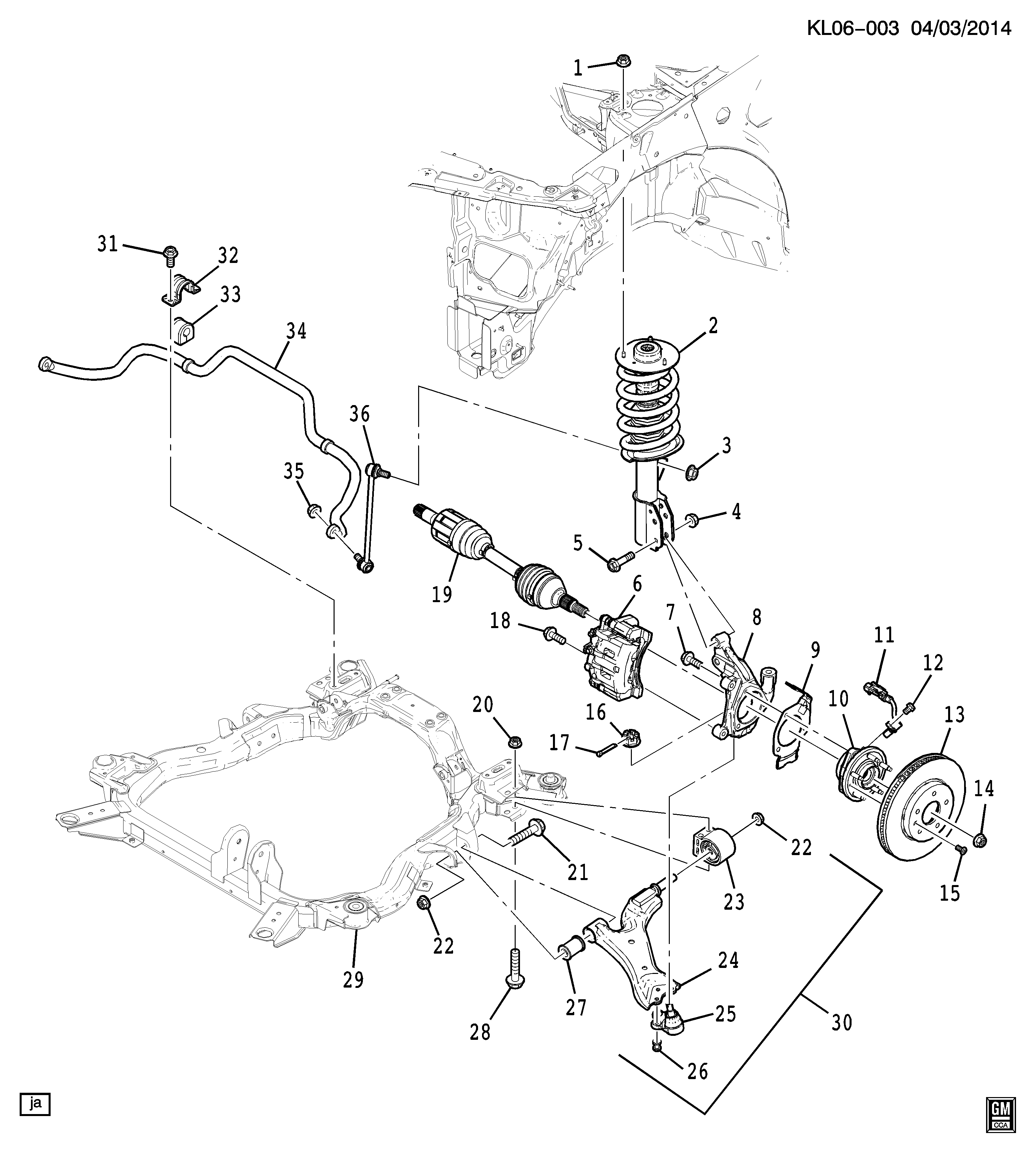 Chevrolet 20955857 - Disc frana parts5.com