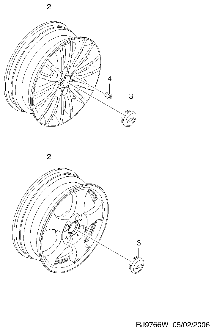 Opel 94837389 - Matice kola parts5.com