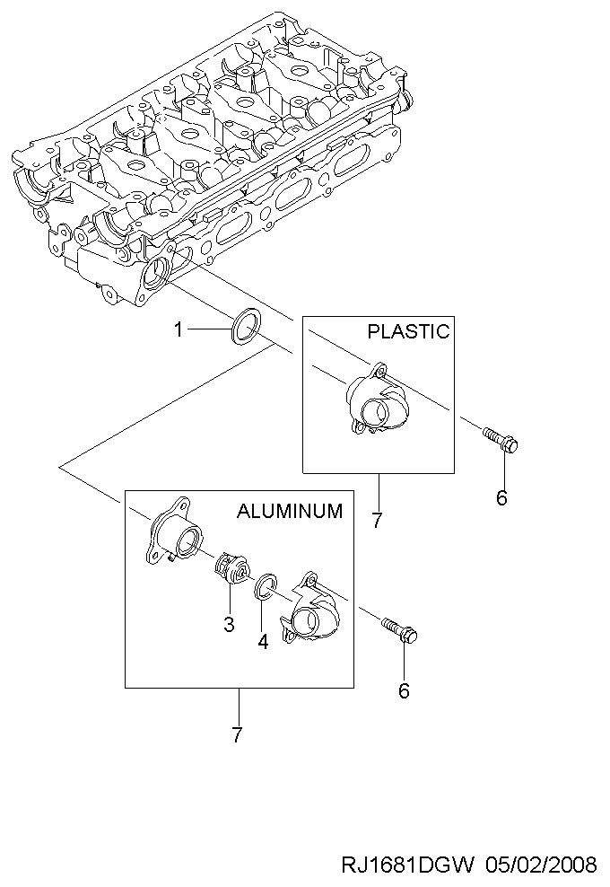 DAEWOO 96143112 - Gasket, intake manifold parts5.com