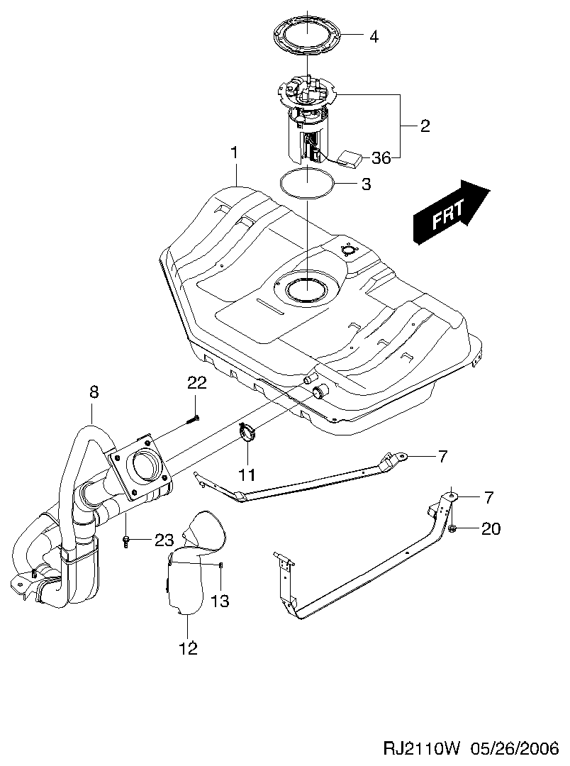 DAEWOO 96183170 - Garnitura, galerie admisie parts5.com