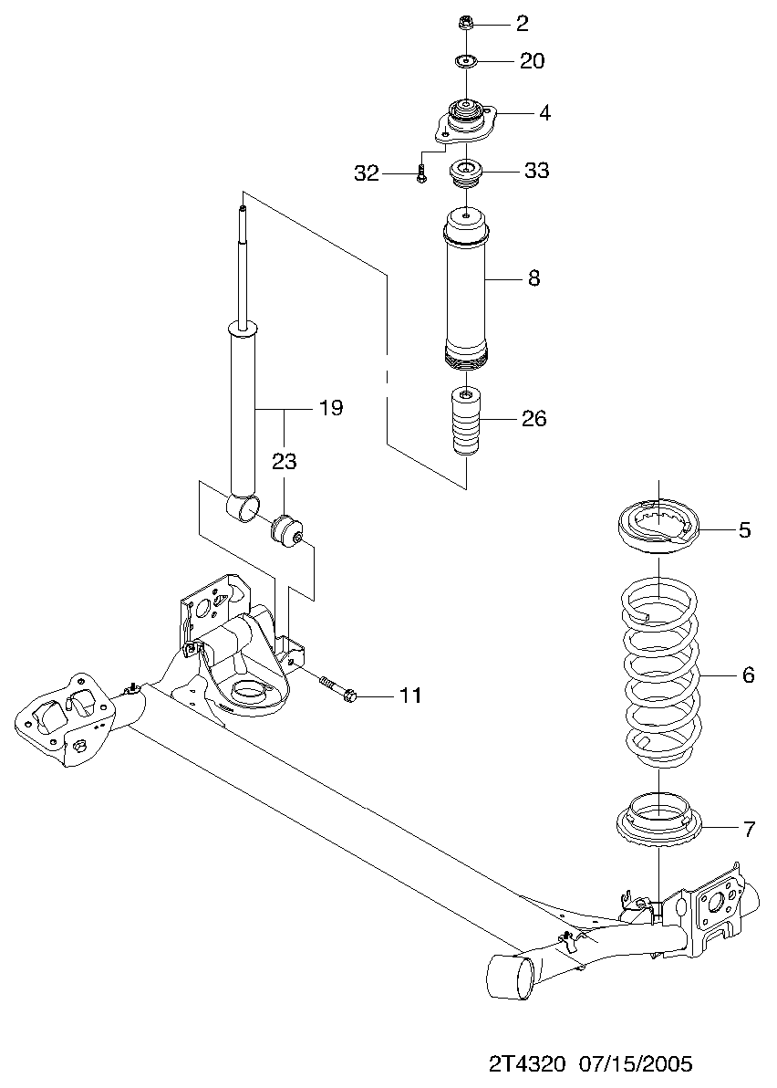 Chevrolet 96494604 - Kit de protection contre la poussière, amortisseur parts5.com