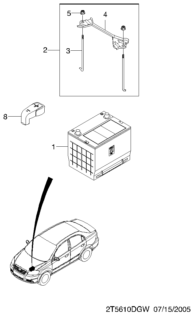 PEUGEOT 94576163 - Μπαταρία εκκίνησης parts5.com