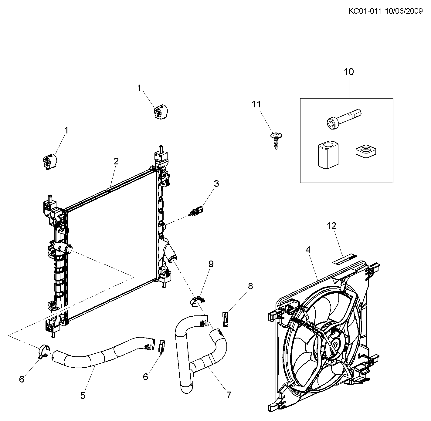 DAEWOO 95153879 - Tubería de radiador parts5.com