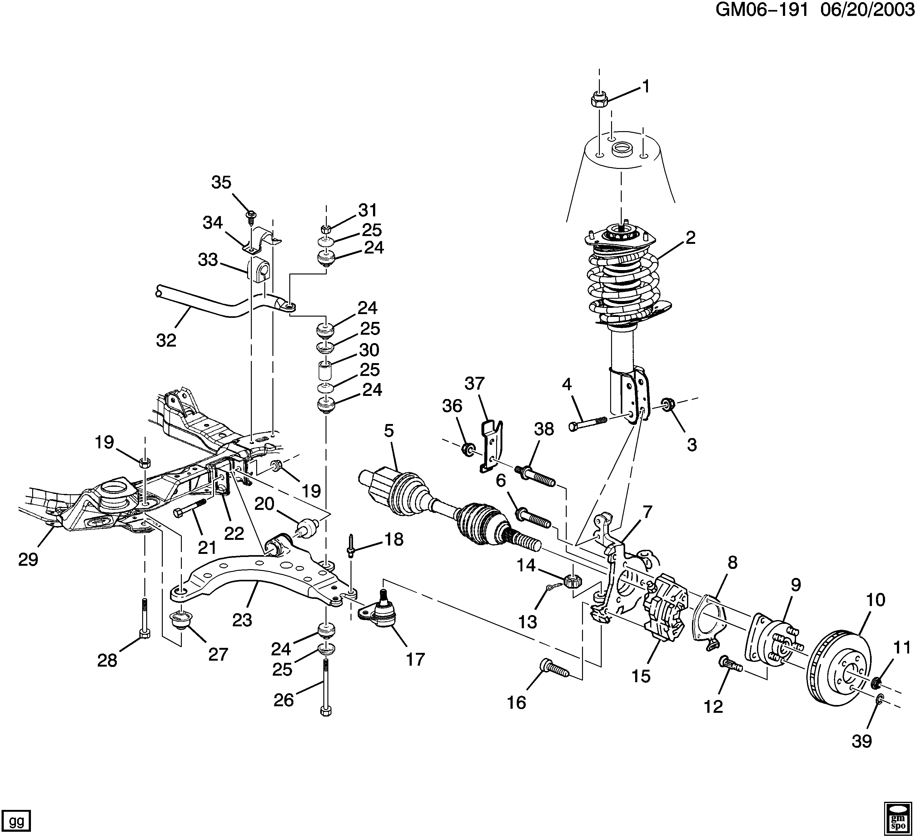 Opel 10260991 - Bush of Control / Trailing Arm parts5.com