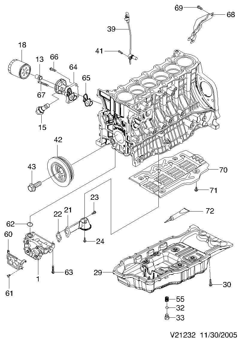 Chevrolet 25184029 - Oljni filter parts5.com