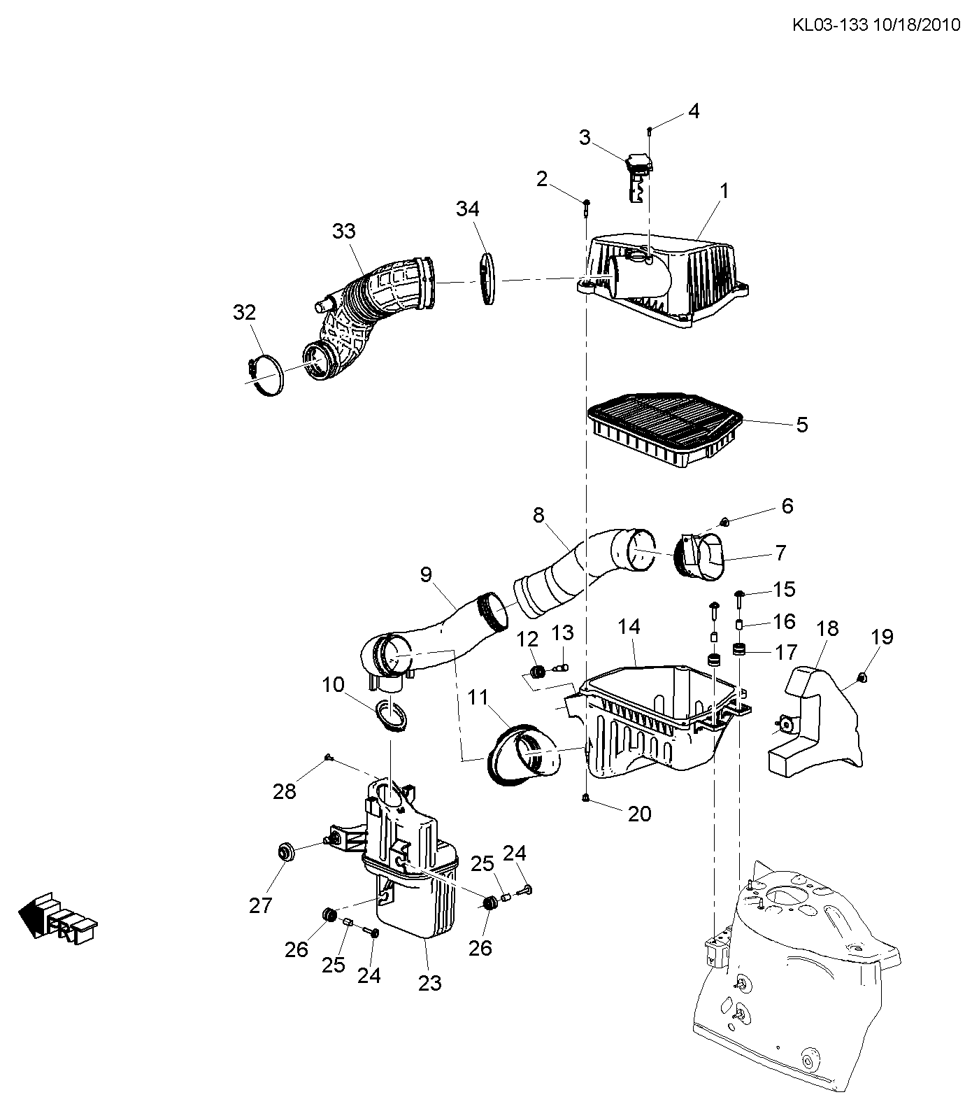 DAEWOO 22745824 - Filtru aer parts5.com