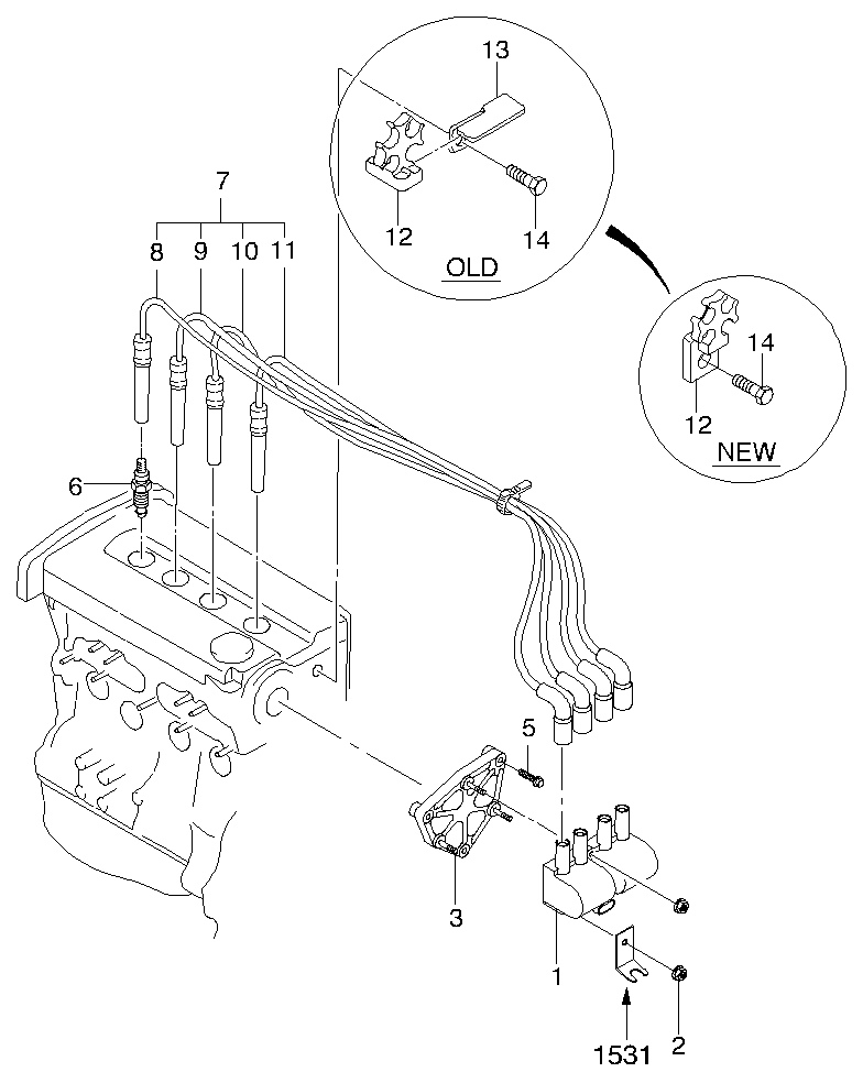 DAEWOO 96130723 - Świeca zapłonowa parts5.com