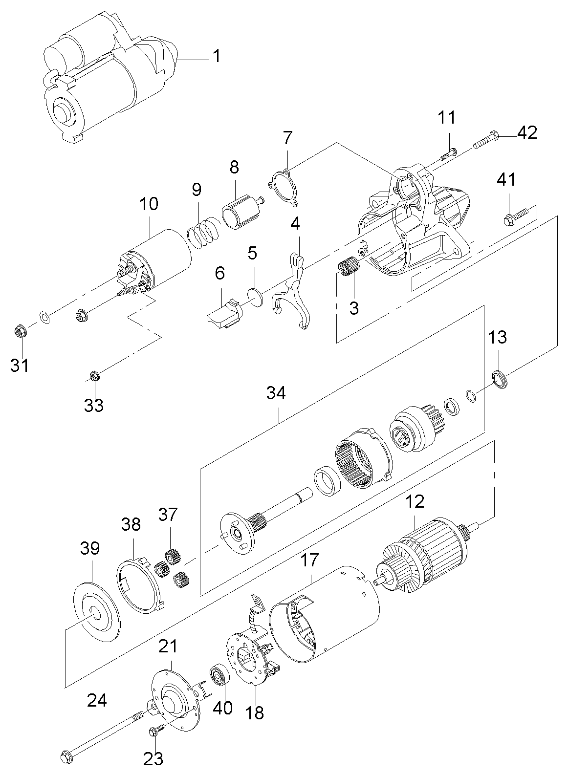 Chevrolet 96208782 - Starter parts5.com