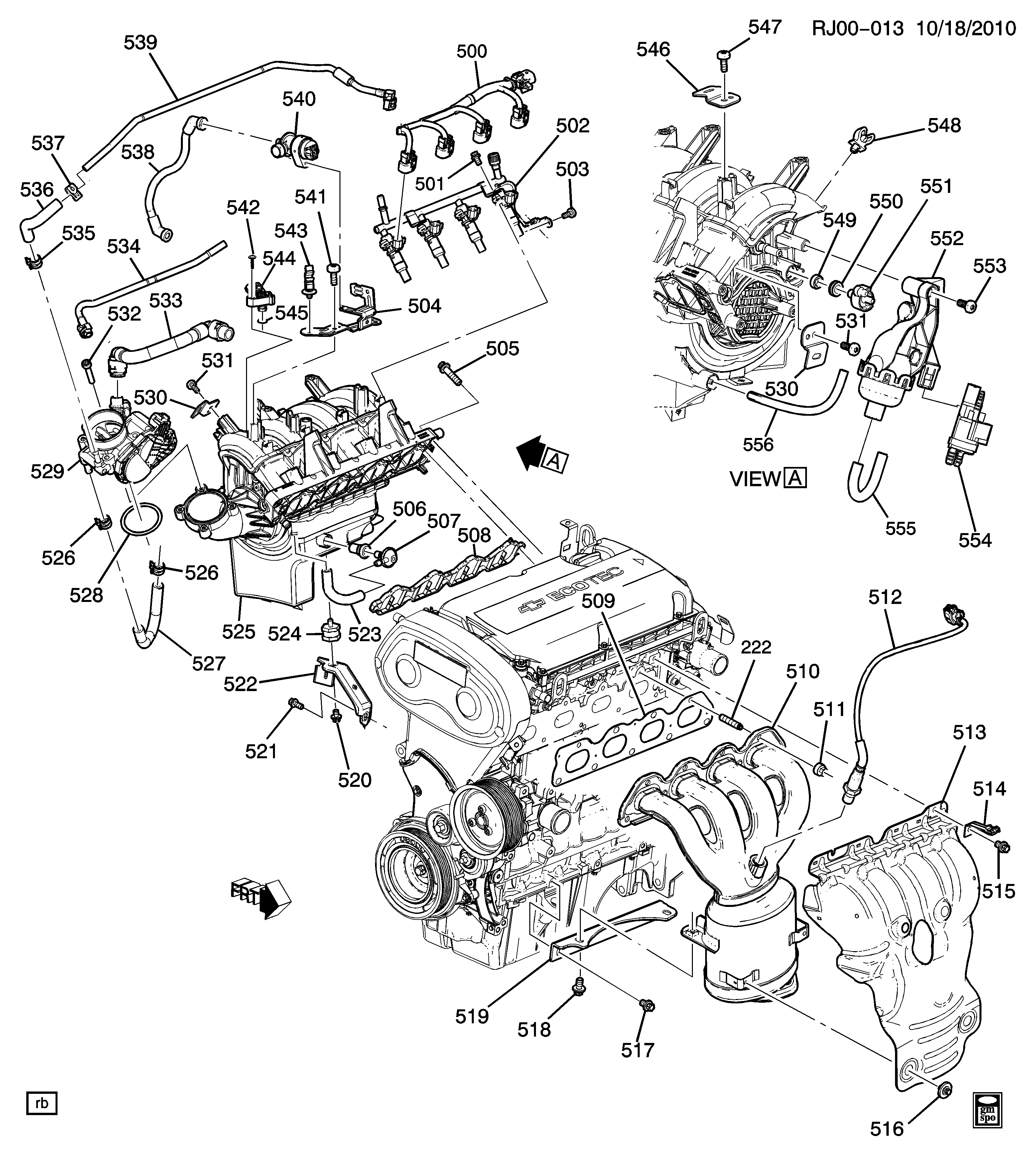 Cadillac 55562205 - Sonda Lambda parts5.com