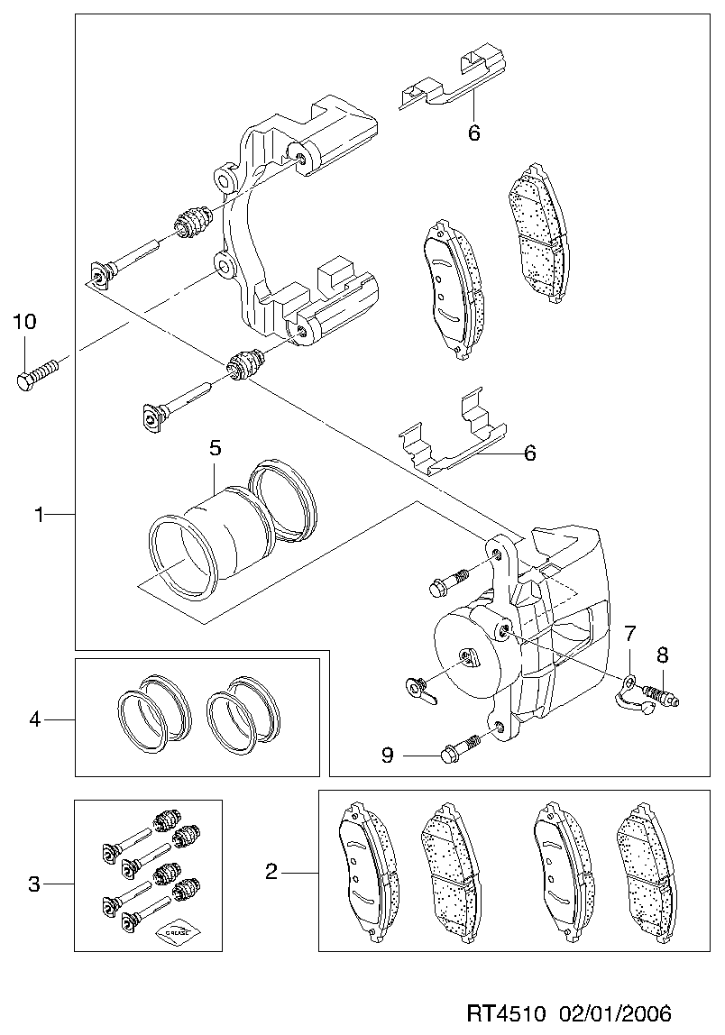 DAEWOO 96534637 - Pinza de freno parts5.com