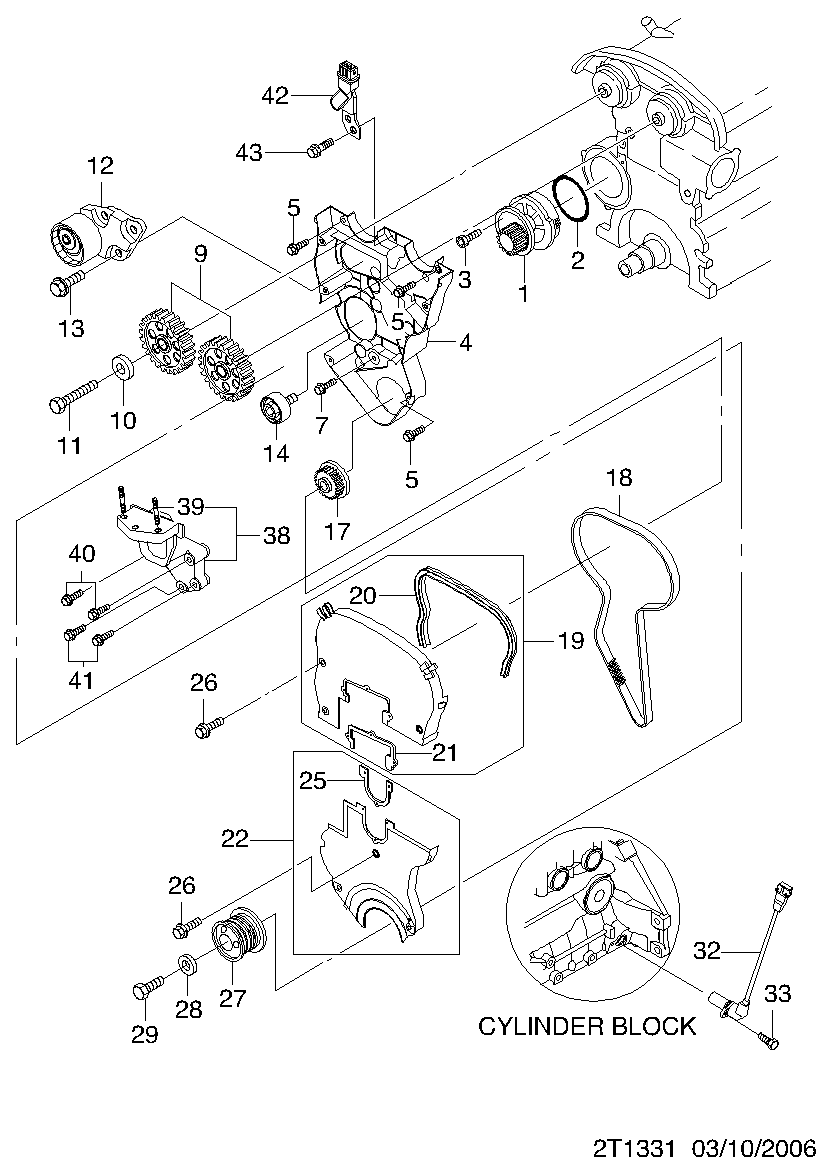 KIA 96350526 - Ohjainrulla, hammashihna parts5.com