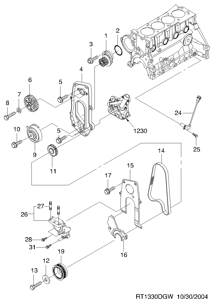 Chevrolet 96872704 - Veepump parts5.com