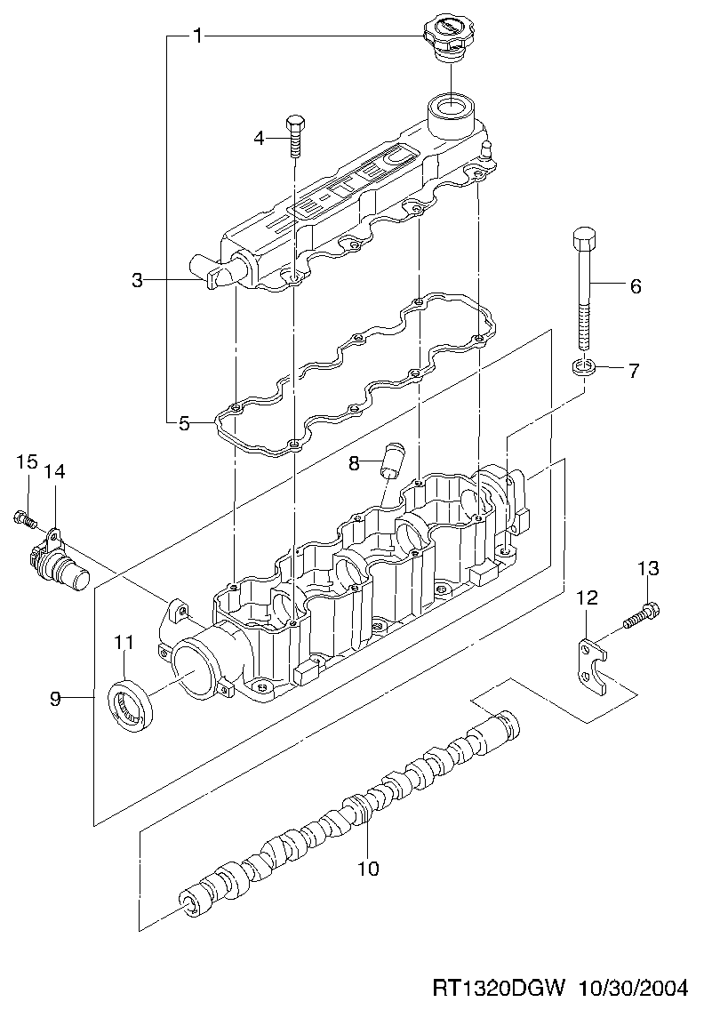 DAEWOO 90 280 463 - Τσιμούχα, εκκεντρ. άξονας parts5.com