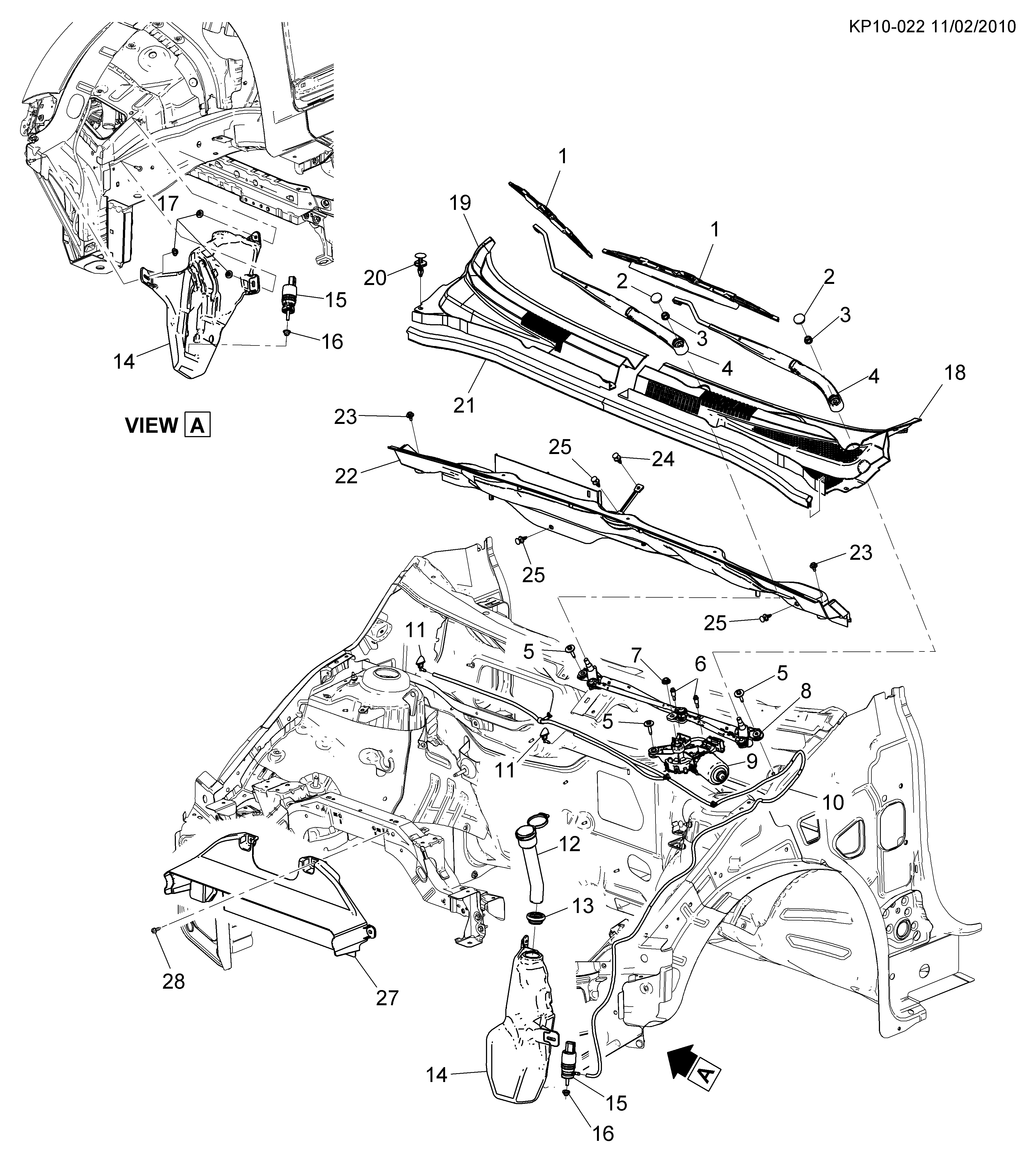 Buick 13349273 - Vodní čerpadlo ostřikovače, čistění skel parts5.com