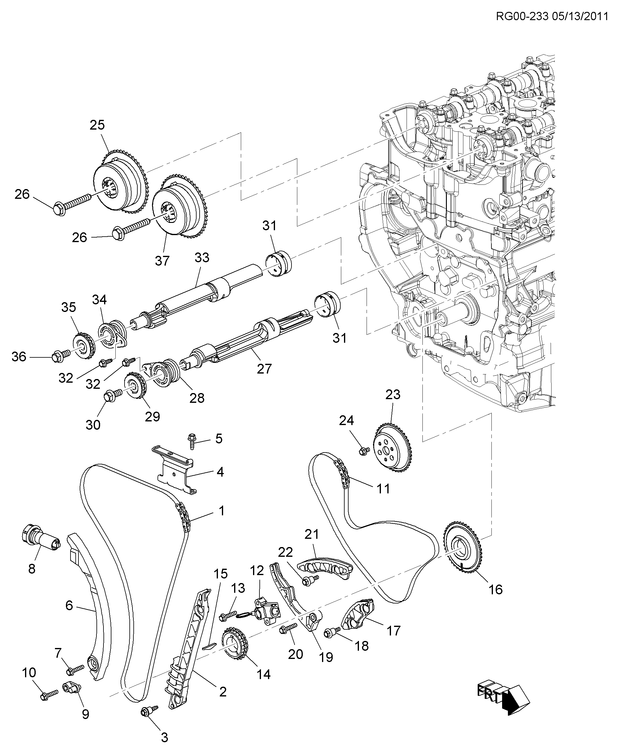 Opel 12608580 - Timing Chain Kit parts5.com