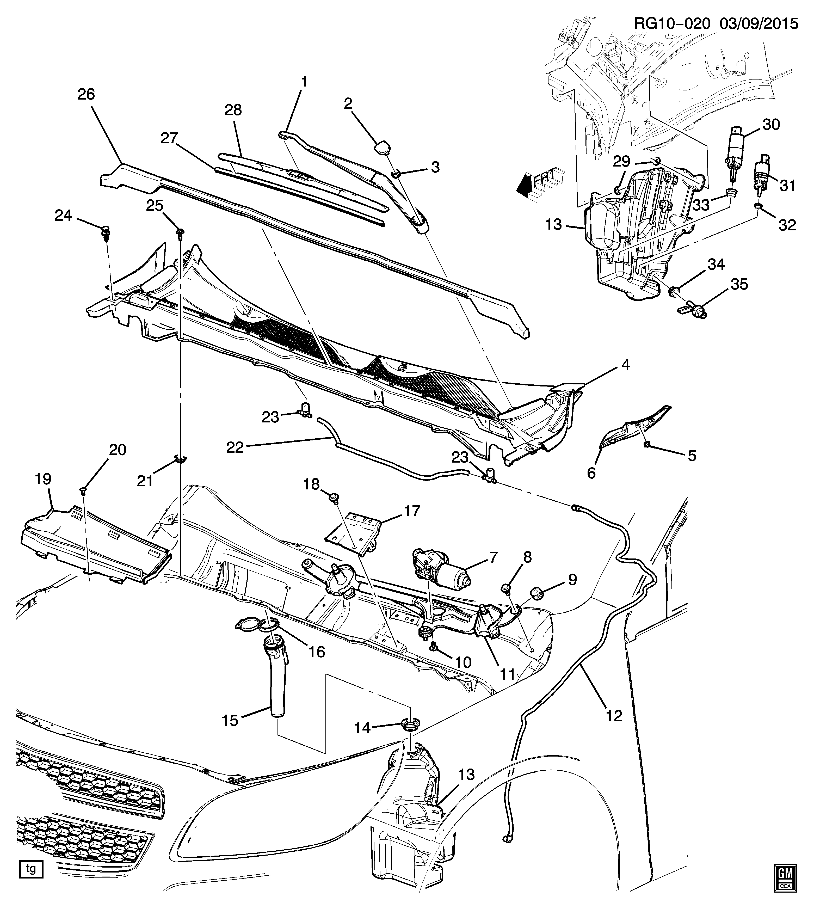 CHEVROLET (SGM) 22846938 - Lamela stergator parts5.com