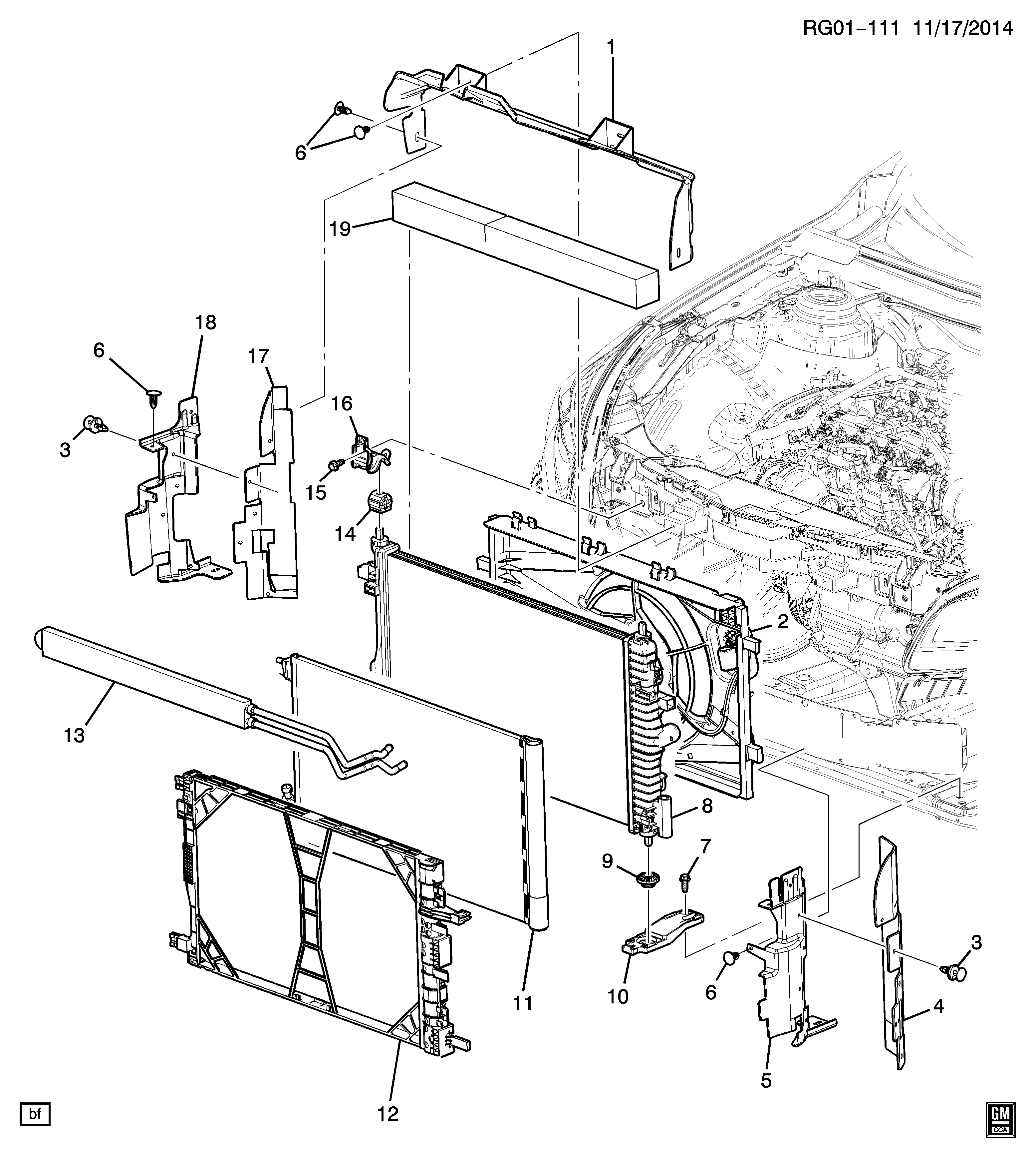 GMC 13241737 - Condensador, aire acondicionado parts5.com