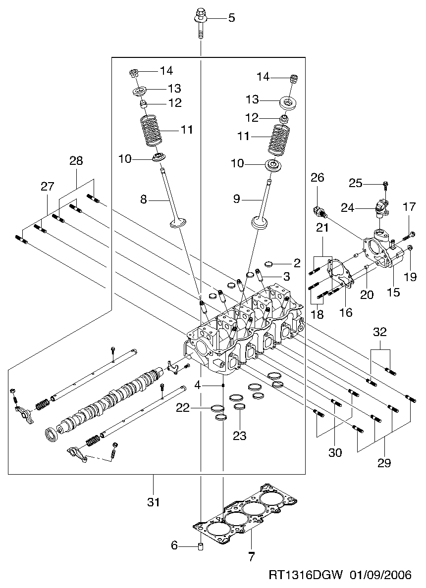 DAEWOO 96325864 - Датчик, температура на охладителната течност parts5.com