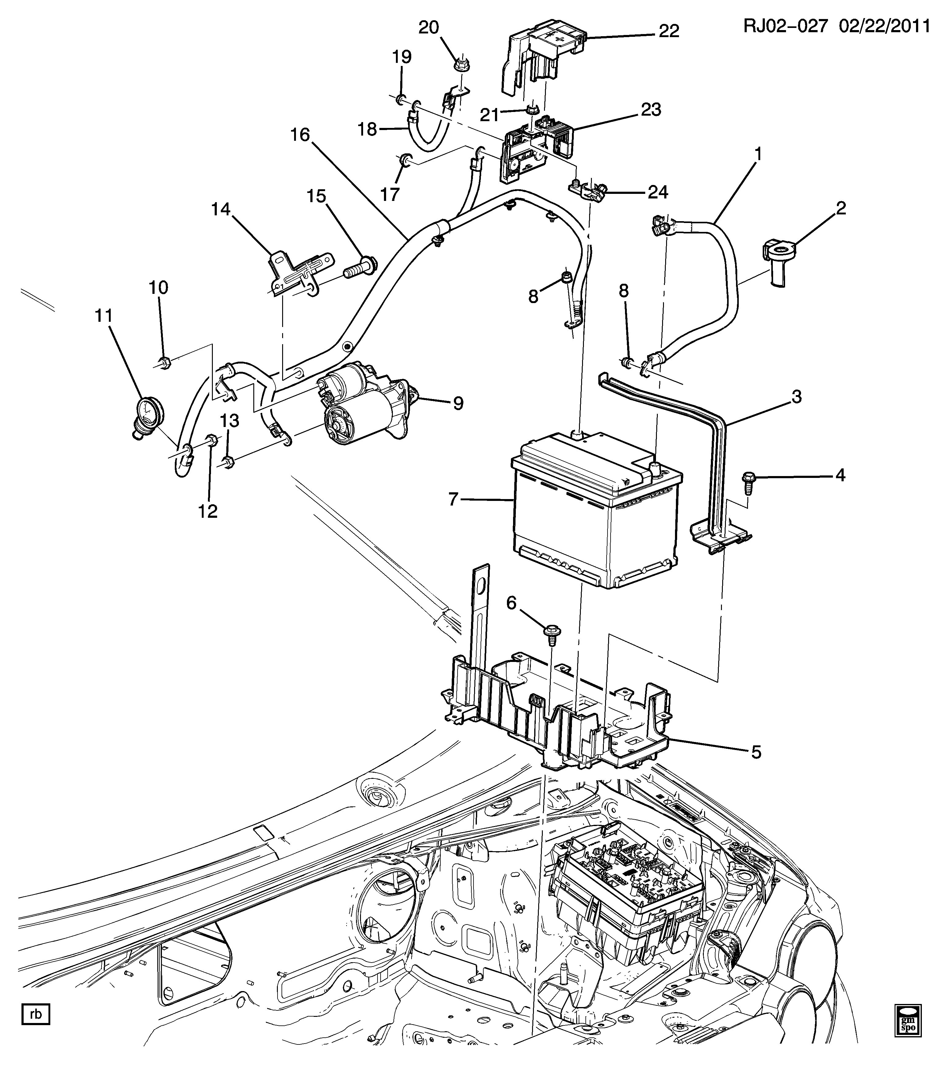 Vauxhall 25196021 - Starter parts5.com