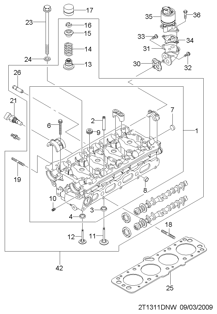 Chevrolet 25182126 - EGR Valve parts5.com