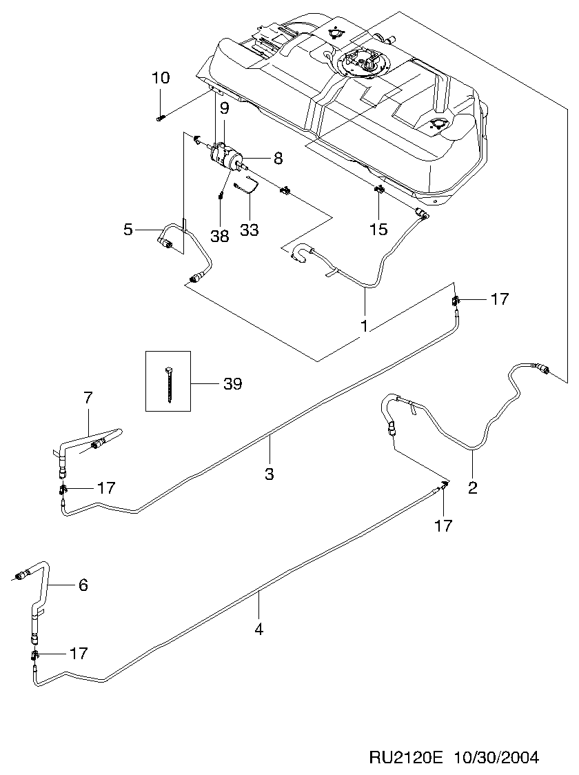 DAEWOO 96 335 719 - Filtro combustible parts5.com